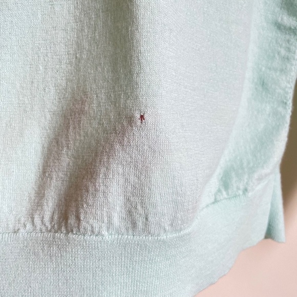 Banana Republic Womens Light Turquoise Merino Wool V-Neck Sweater, Size M - Picture 8 of 15